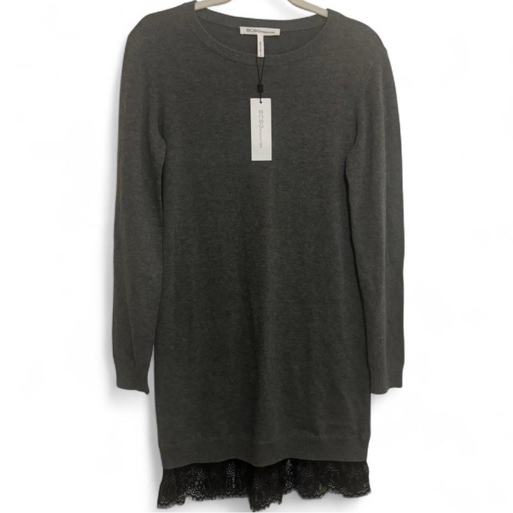 [NWT] BCBGeneration—Grey Knit Sweater Dress